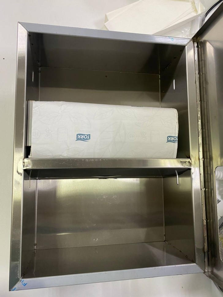 Встраиваемый диспенсер полотенец WisePro Нерж сталь / 79-2