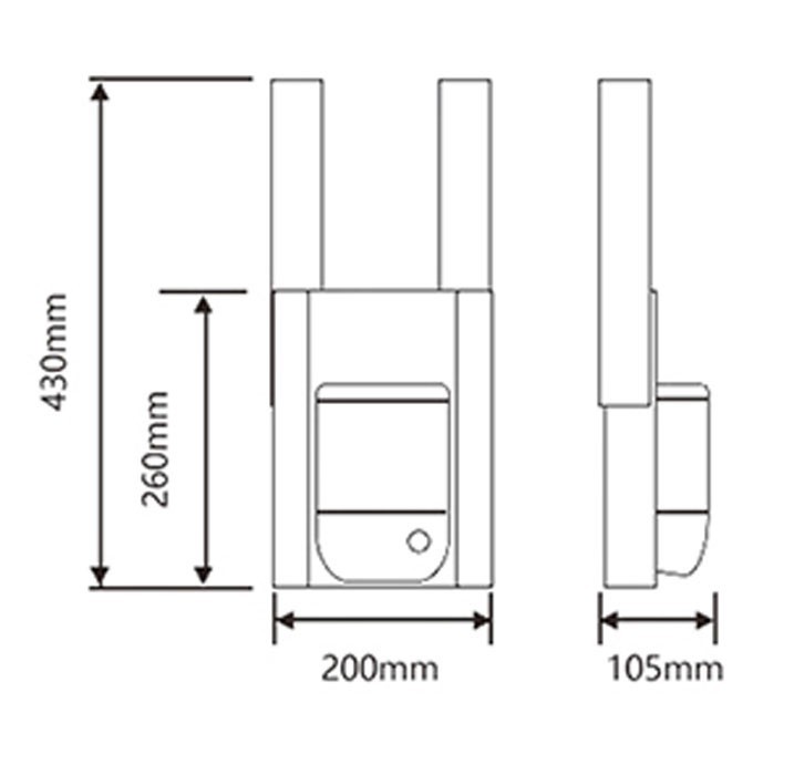 Встраиваемый дозатор для жидкого мыла автоматический за зеркалом WisePro металл Нерж сталь / 78-7