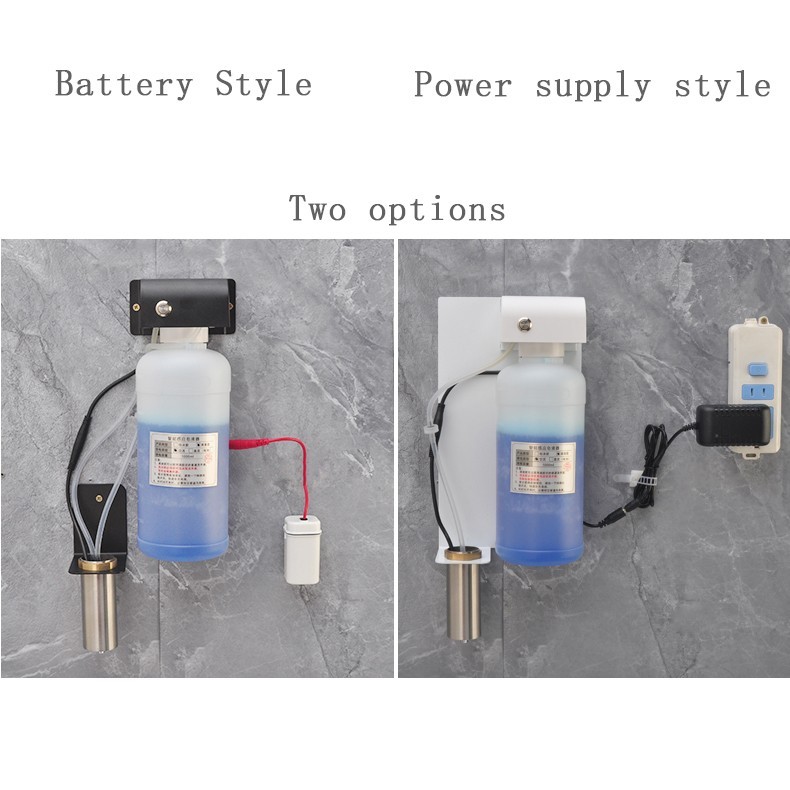 Встраиваемый дозатор жидкого мыла или пены автоматический (сенсорный) за зеркалом WisePro Нерж сталь / 78-10
