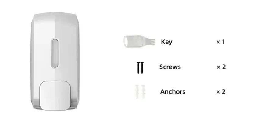 Дозатор для ПЕНЫ WisePro K210M-WF наливной механический 1000 мл, с регулировкой дозы, белый / 71010