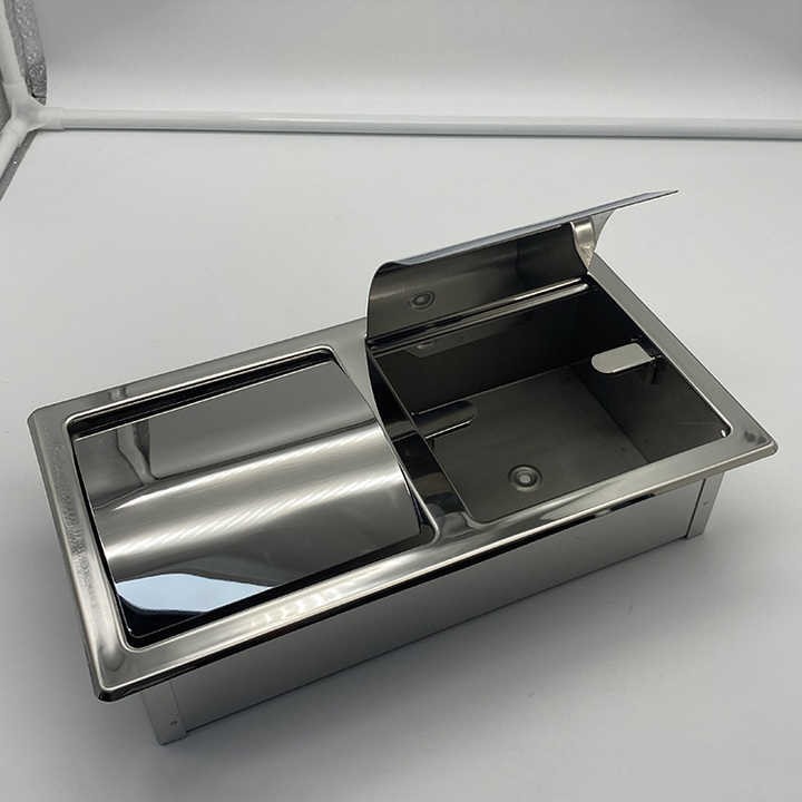 Держатель туалетной бумаги встраиваемый вертикальный WisePro на 2 рулона металл хром / 79-26