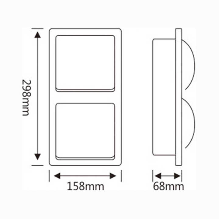 Держатель туалетной бумаги встраиваемый горизонтальный WisePro на 2 рулона металл хром / 79-27