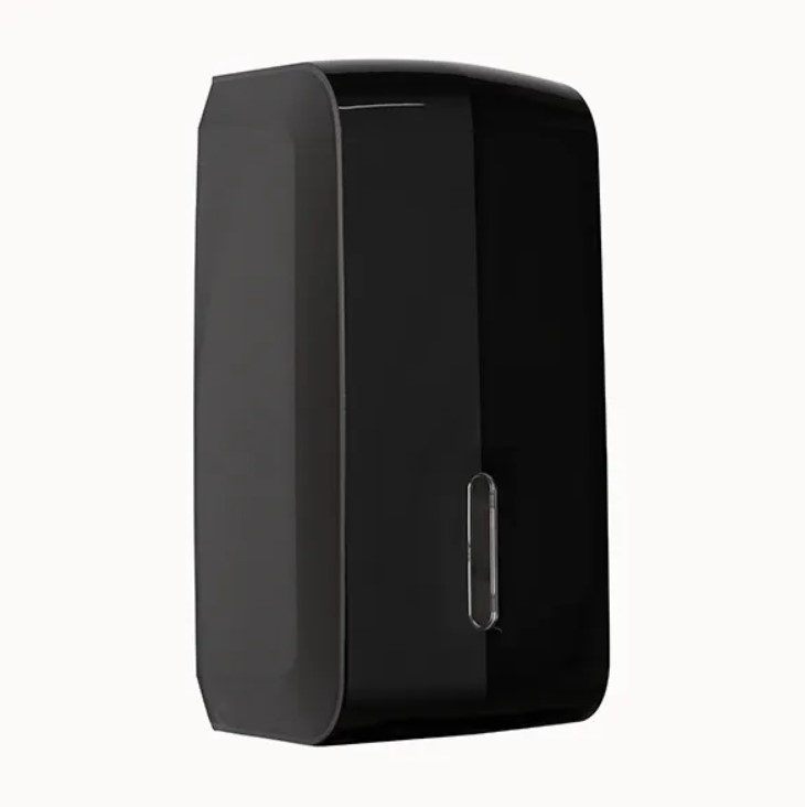 Диспенсер для листовой туалетной бумаги WisePro K650-B пластик черный / 71710