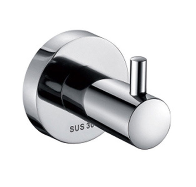 Крючок одинарный настенный WisePro металл хром / 77-37