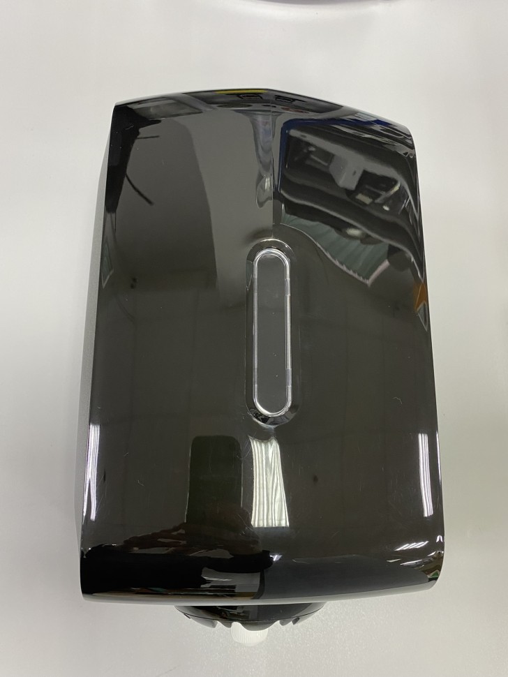 Диспенсер для рулонных бумажных полотенец WisePro K640-B с центральной вытяжкой универсальный черный / 71610