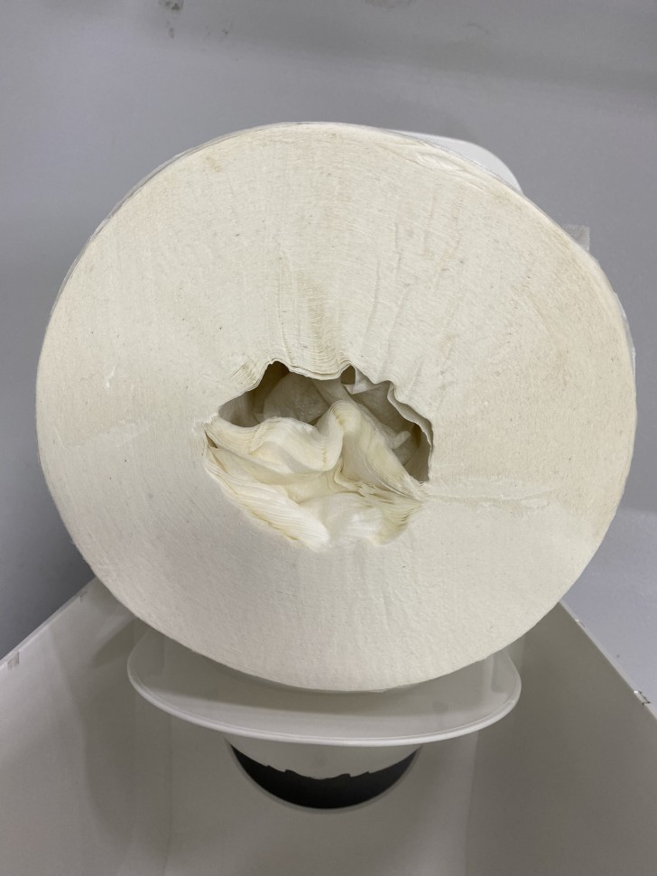 Диспенсер для рулонных бумажных полотенец WisePro K640-W с центральной вытяжкой универсальный Белый / 71600