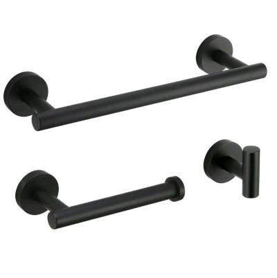 Набор держателей для ванной 3 предмета WisePro крючок, держатель туалетной б ...