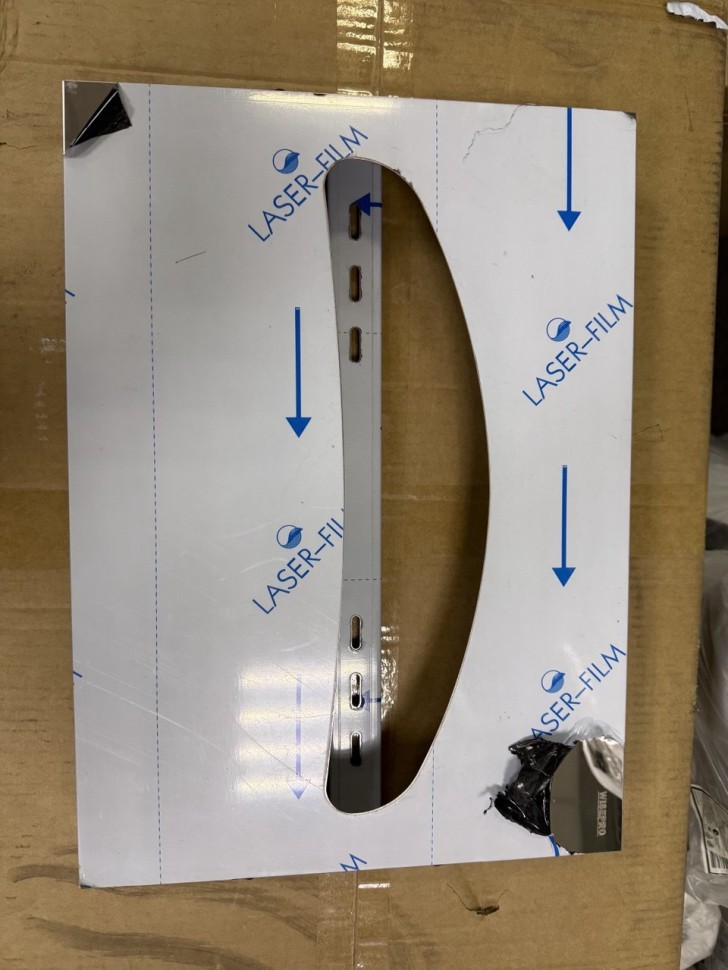 Диспенсер покрытий для унитаза 1/2 сложения WisePro металл хром / 77-36CH